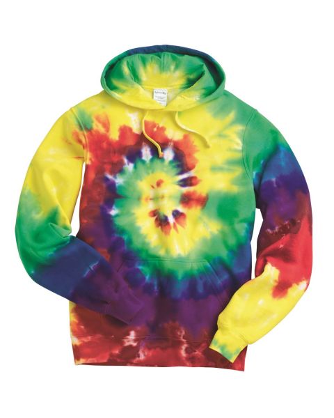 Dyenomite 854MS - Multi-Color Spiral Pullover Hooded Sweatshirt