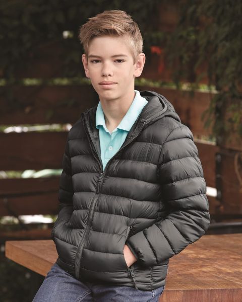Weatherproof 15600Y - 32 Degrees Youth Packable Hooded Down Jacket