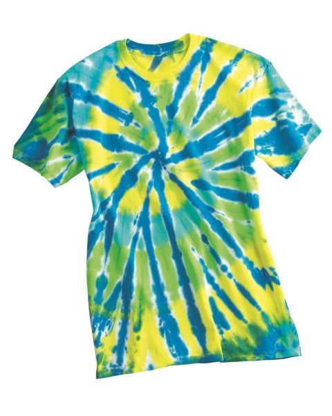 Dyenomite 200T2 - Multi-Color Cut-Spiral Short Sleeve T-Shirt