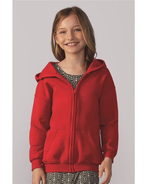 Gildan 18600B - Heavy Blend Youth Full-Zip Hooded Sweatshirt