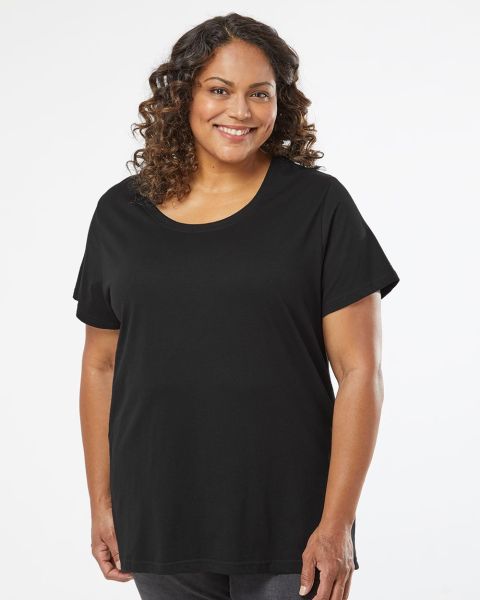 LAT 3816 - Curvy Collection Women's Fine Jersey Tee