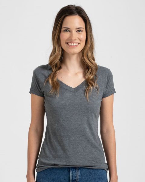 Tultex 244 - Women's Poly-Rich V-Neck T-Shirt