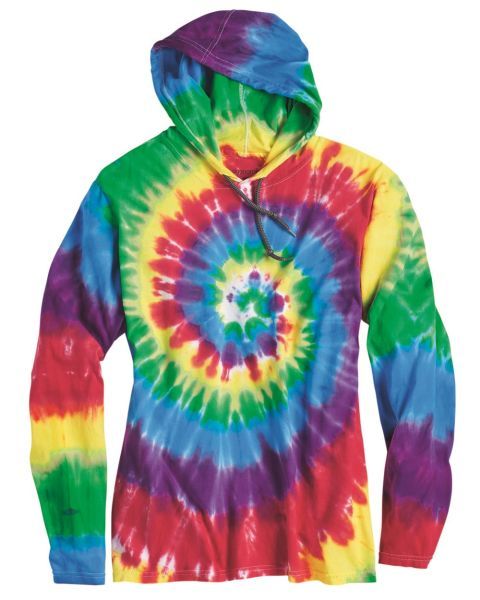 Dyenomite 430VR - Tie-Dyed Hooded Pullover T-Shirt