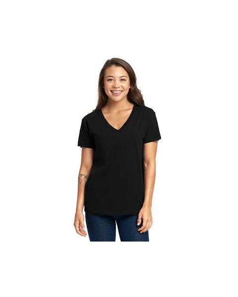 Next Level 3940 - Fine Jersey Women's Relaxed V-neck Tee