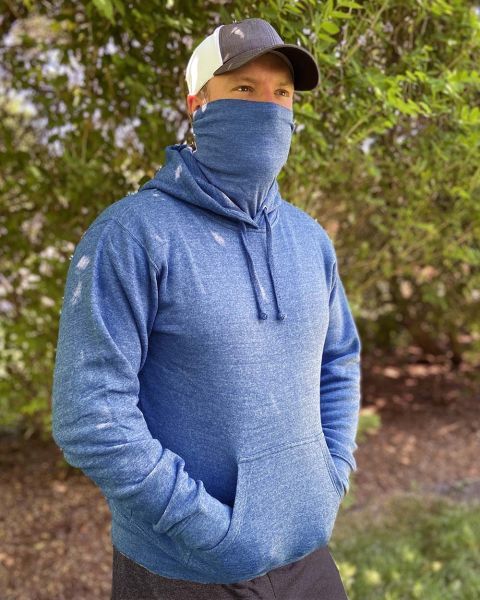J. America 8879 - Gaiter Fleece Hooded Sweatshirt